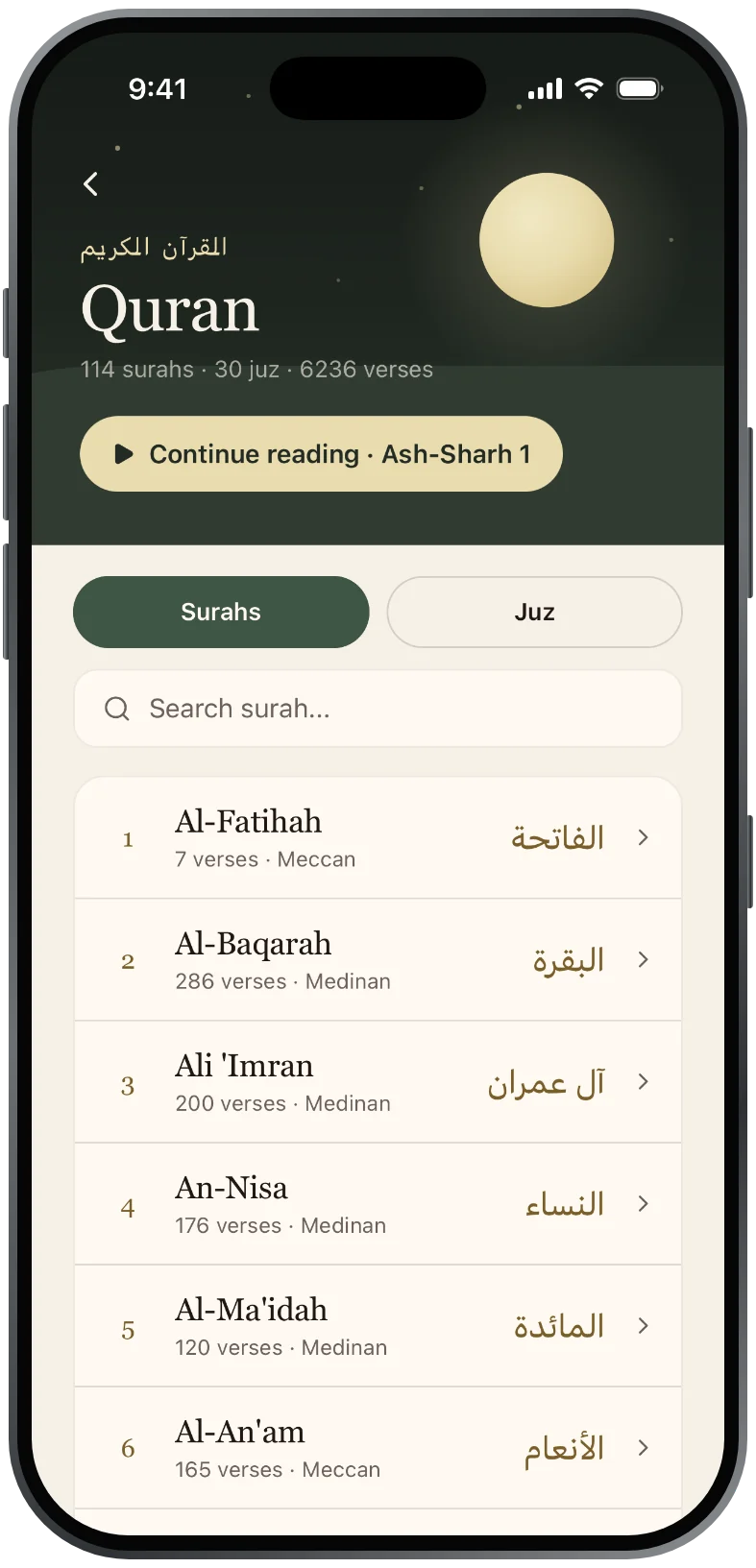 The Quran: all 114 surahs
