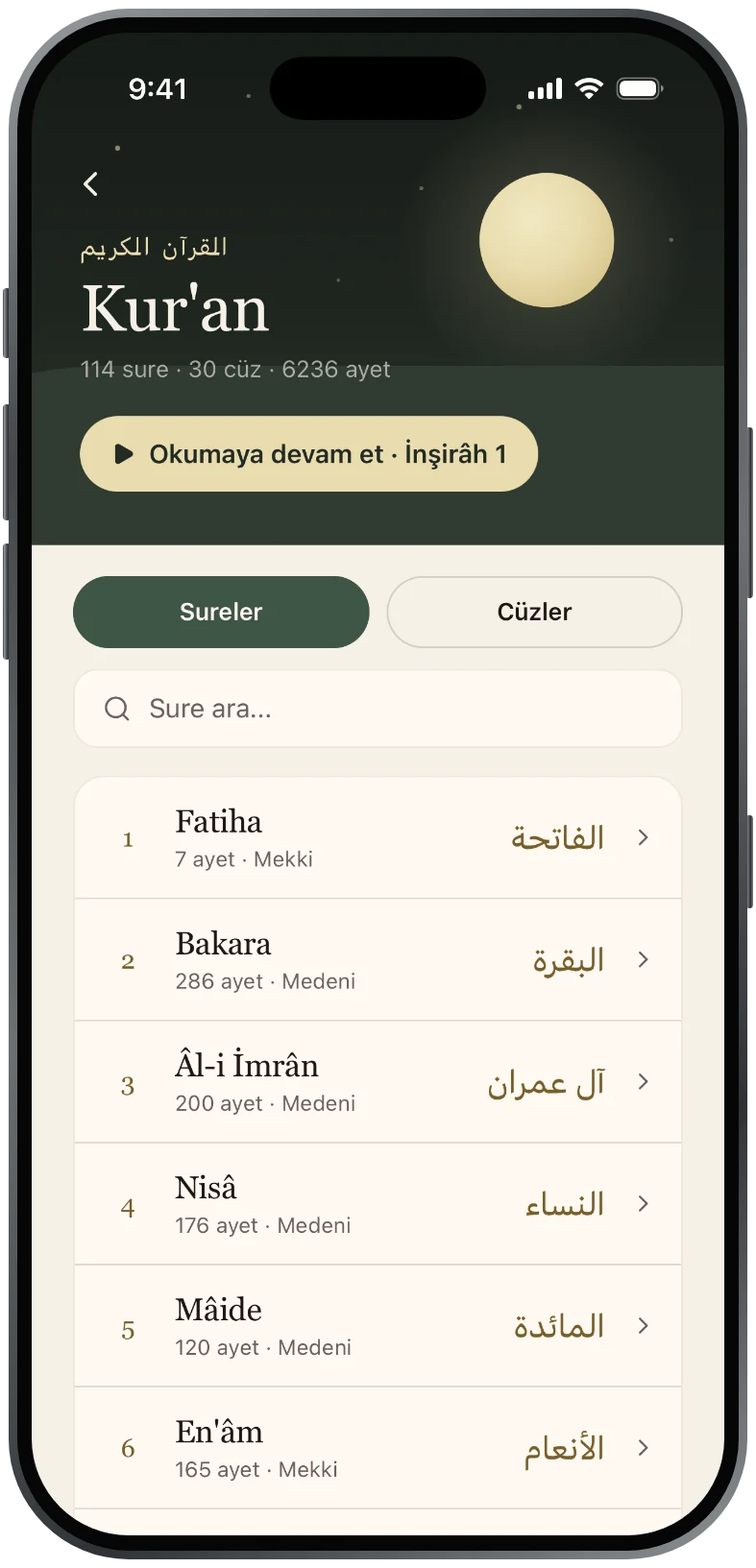 Kur'an-ı Kerim: 114 sure